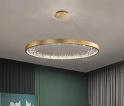 Casiana LED Chandelier with Remote Control, 38W, Gold, Dimmable