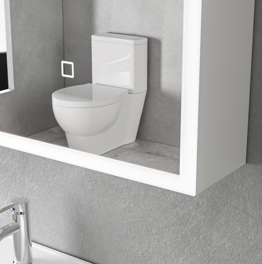 Ingrid Wardrobe With LED Mirror DBP123 80x70 White