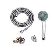 Glossy Chrome Bathtub Faucet - Complete Set with 25cm Swivel Spout, Faucet, Hose and Eccentrics Included