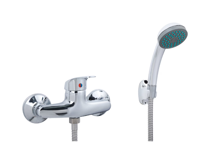 Shower Faucet, Composite Metal, Chrome, CD000