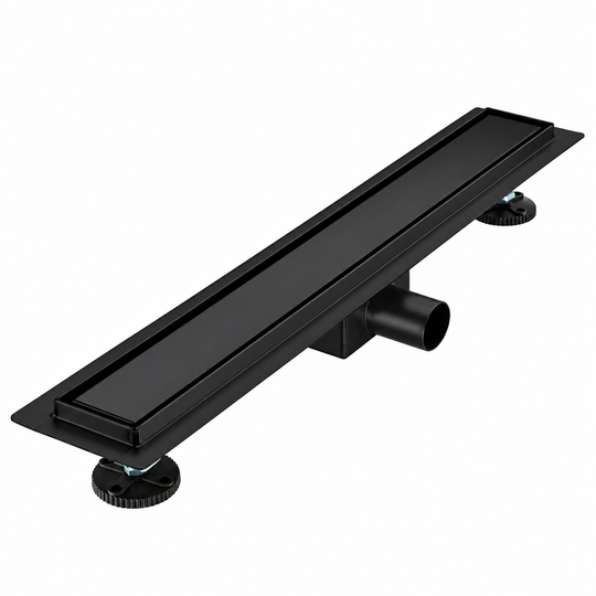 Floor Gutter Type Siphon 7 x 50 cm, Stainless Steel 304, Black