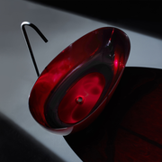 Freestanding bathtub, Oval, Burgundy Red, Resin, 170x78x67cm