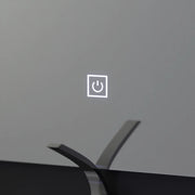 Rectangular LED mirror, 80x60cm, Infinity Frame Basic Touch