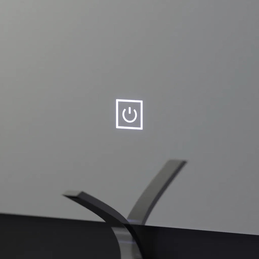 Rectangular LED mirror, 80x60cm, Infinity Frame Basic Touch