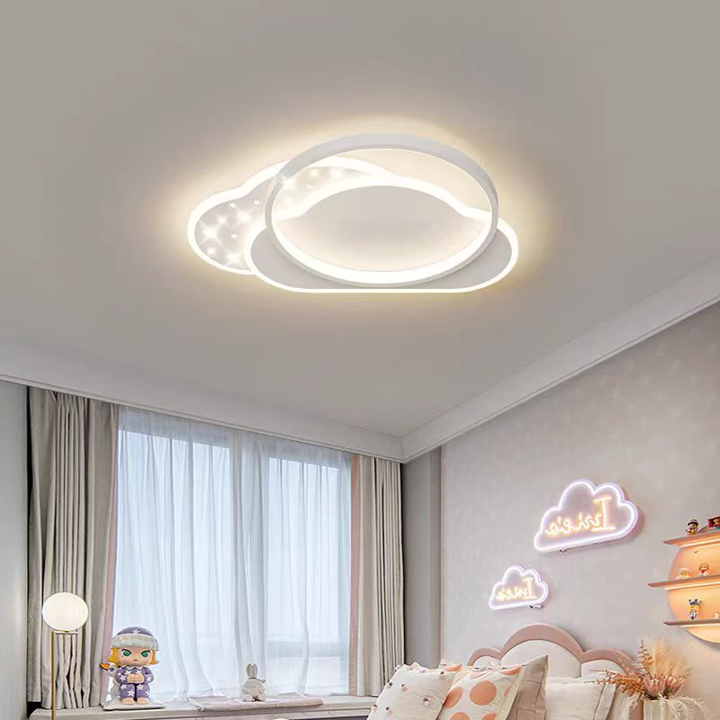 LED chandelier with remote control NUVIA 72W, Cloud, Cold/Warm/Neutral light, Dimmable, White