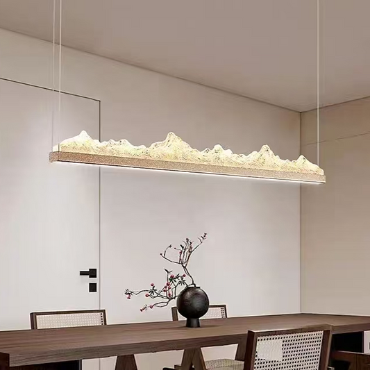 Suspended LED chandelier with remote control MATHIAS 27W, Cold/Warm/Neutral light, Dimmable, Adjustable height, Gold
