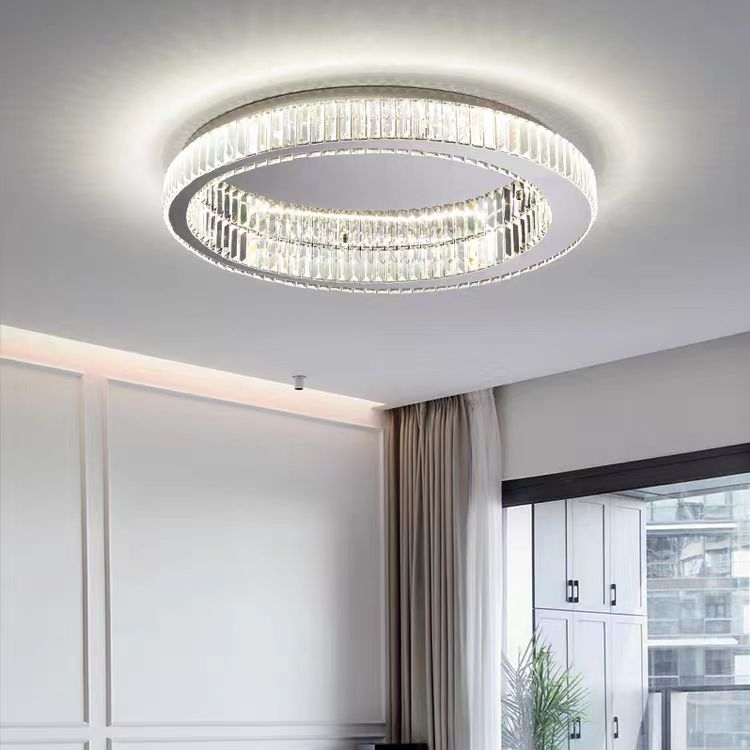 Crystal LED Chandelier with Remote Control Latifah 118W Silver