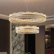 Suspended LED chandelier with remote control NIVALIS, 126W, Cold/Warm/Neutral light, Dimmable, Height Adjustable, Gold