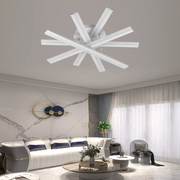 LED chandelier with remote control, 67W, Cold/Warm/Neutral light, Dimmable, White