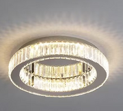 Crystal LED Chandelier with Remote Control Latifah 118W Silver