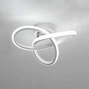 VERTEX Infinitum LED Chandelier, 42W, 2 Circles, Cold/Warm/Neutral Light, White