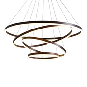 Casiana LED Chandelier with Remote Control, 130W, Black, Dimmable