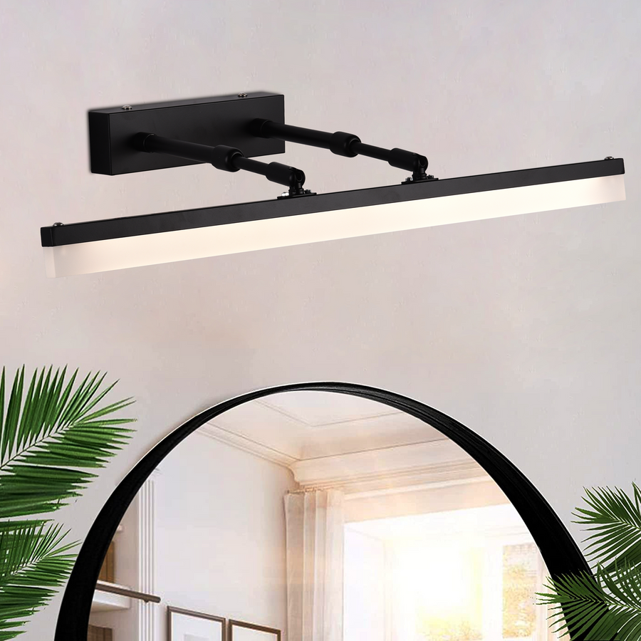 Bathroom LED wall lamp, MALAWI, 7W, linear, Neutral light, Black