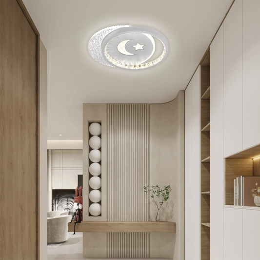 PERU LED Chandelier 36W, 2 Circles, Cold/Warm/Neutral light, Black