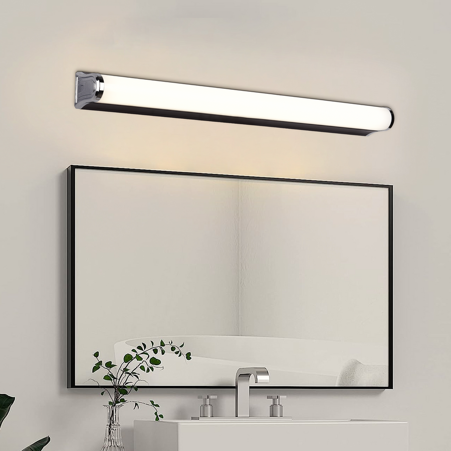 Bathroom LED wall light, GARDA, 11W, linear, Neutral light, Black