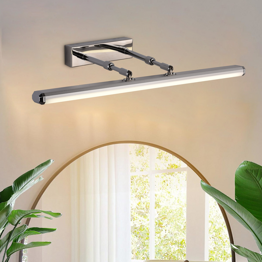 Bathroom LED wall light, BALATON, 11W, linear, Neutral light, Shiny Chrome