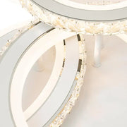 LULUS LED NOVA RONDODA WITH Crystals, 3 light sources, RGB, with remote control, 154W, white & stainless