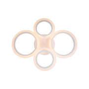LED chandelier with remote control BETTY 44W, 4 Circles, Cold/Warm/Neutral light, Dimmable, White