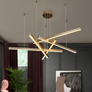 LED LED Ginevra with remote control, 31W, cold/hot/neutral light, golden