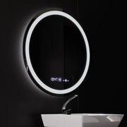 LED Round Mirror, 80cm, Celeste MotionGlow Marcello, Demister System, Clock & Thermometer, Dimmable