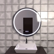 LED Round Mirror 60cm, Lucea Touch, Demister System, Dimmable