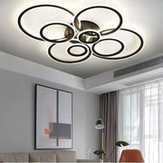 LED Chandelier with Remote Control Betty 130W Dimmable Black White