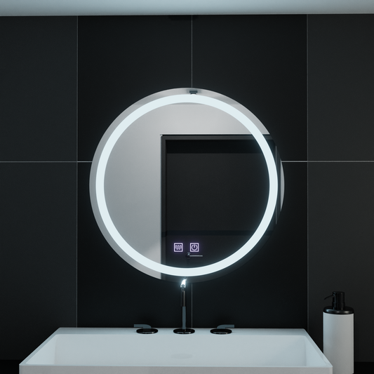 Round LED mirror, 60cm, Lucea Touch, Demister System, Dimmable