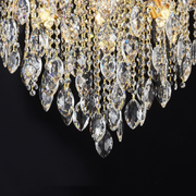 Crystal Chandelier CC9313/12FGD, 12x E14, Diameter 49cm, Gold