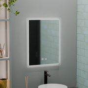 Alecsidra Touch LED Mirror with Defog System 45X60cm