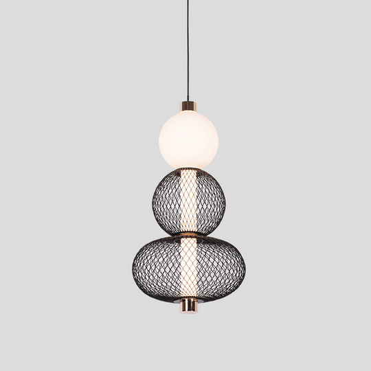 Suspended LED Chandelier LM550/3BK, 12W, Light 3000/4000/6000K, Black Modern Chandeliers Default Title Alessandro Design
