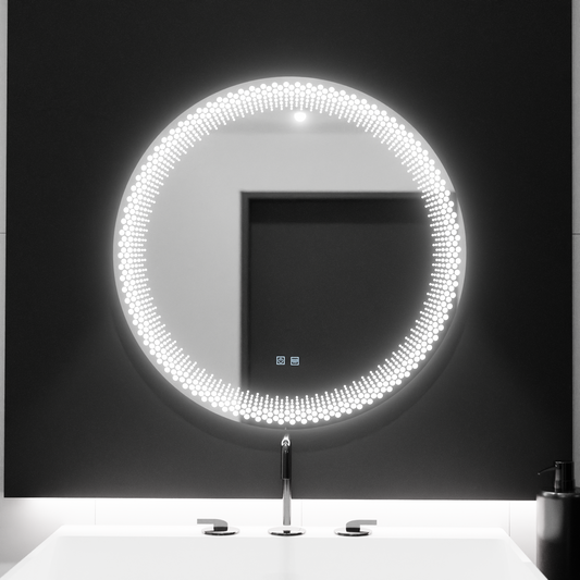 LED Round Mirror 60cm, Stellaire Touch, Demister System, Dimmable