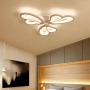 LED Chandelier with Remote Control BLOSSOM, 43W, 3 Petals, Cold/Warm/Neutral Light, Dimmable, White