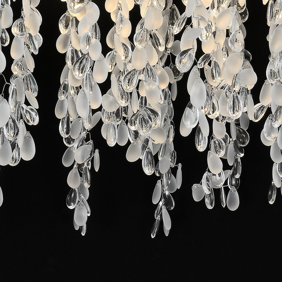 Crystal Chandelier CC8080/D800CH, 9x E14, Diameter 49cm, Chrome