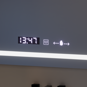Mirror LED rectangular 110x75cm ECLAT Motionglow Marcello Dismantling System & Thermometer of Cosmetics Dimable