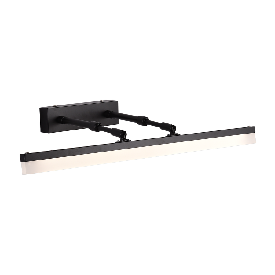 Bathroom LED wall lamp, MALAWI, 7W, linear, Neutral light, Black