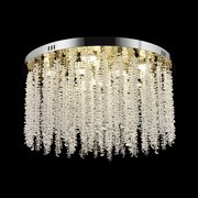 Crystal LED Chandelier LLC215/400WH Round, 22W, Cold/Warm/Neutral Light, Crystal, Gold