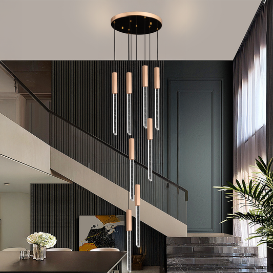 LED Crystal Chandelier 22W, Warm/Neutral/Cold Light, Diameter 25cm Gold CM511/H150XW35