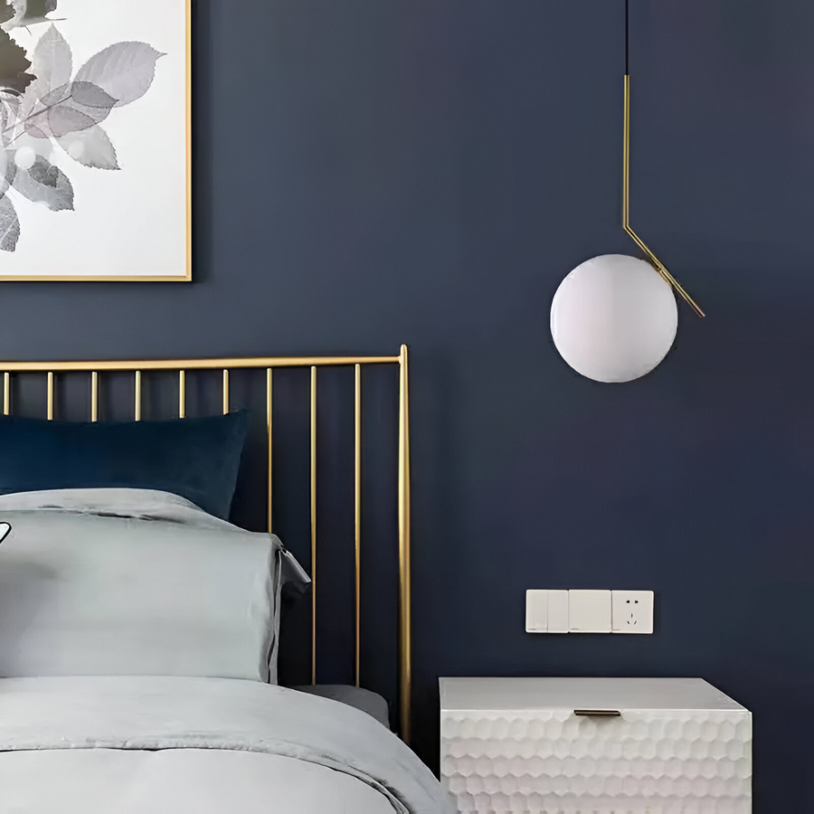 LOFT Haven Chandelier, 1x E27, Golden White, Metal, Adjustable Height, Modern