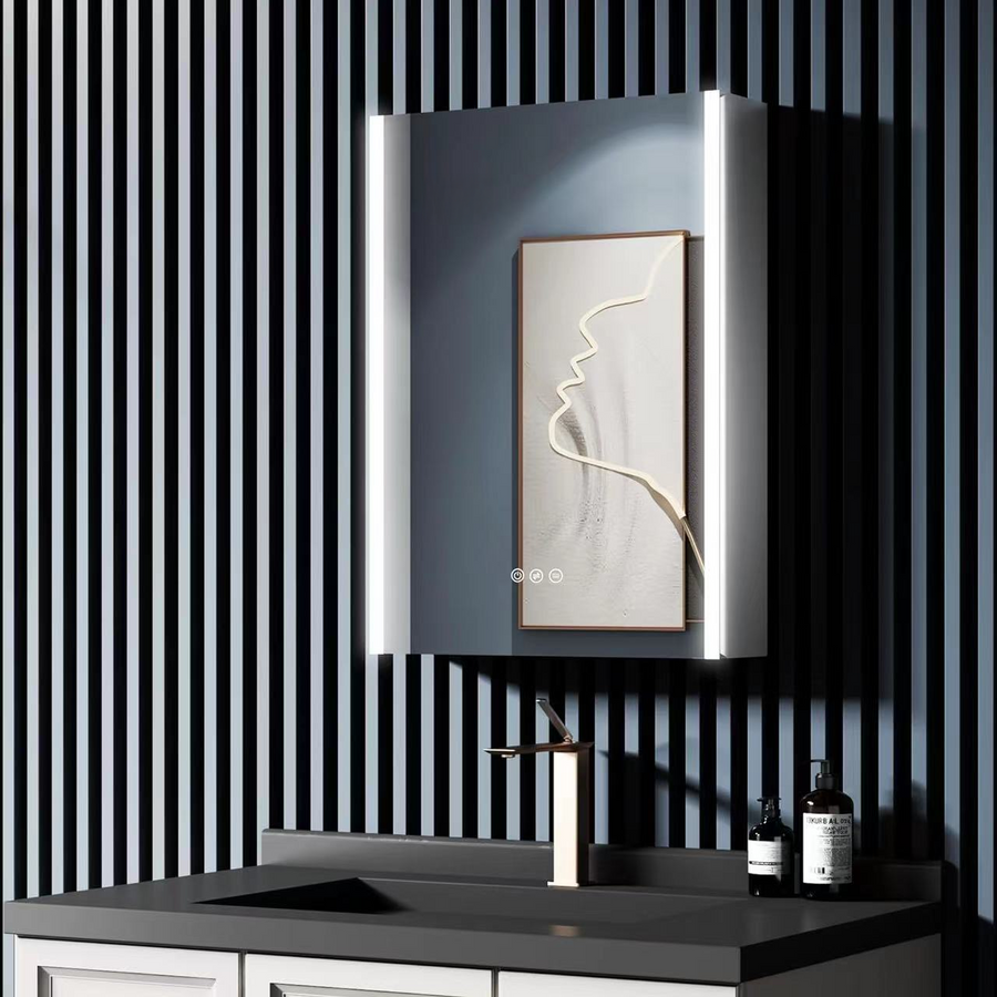 Emilia Wardrobe With LED Mirror DBP121 51x71 White