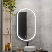 Oval LED Mirror 50x80 Velara Touch Defog System, Dimmable