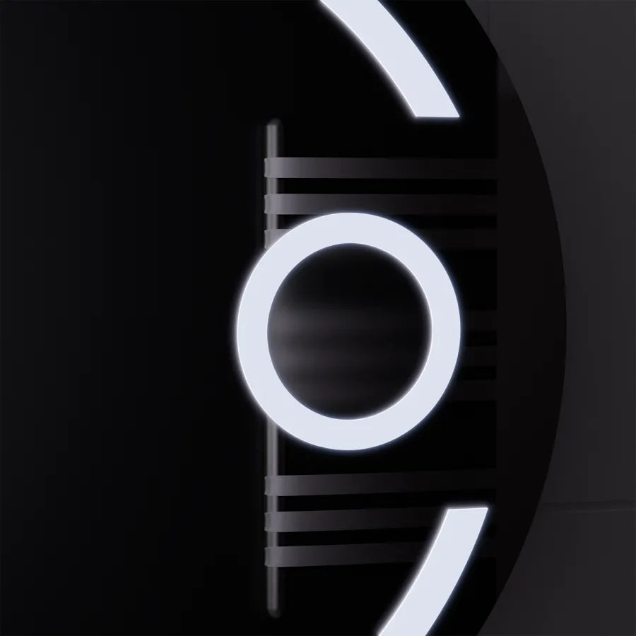 LED Round Mirror, 70cm, Visio MotionGlow Marcello, Demister System, Clock & Thermometer, Cosmetic Magnifier, Dimmable