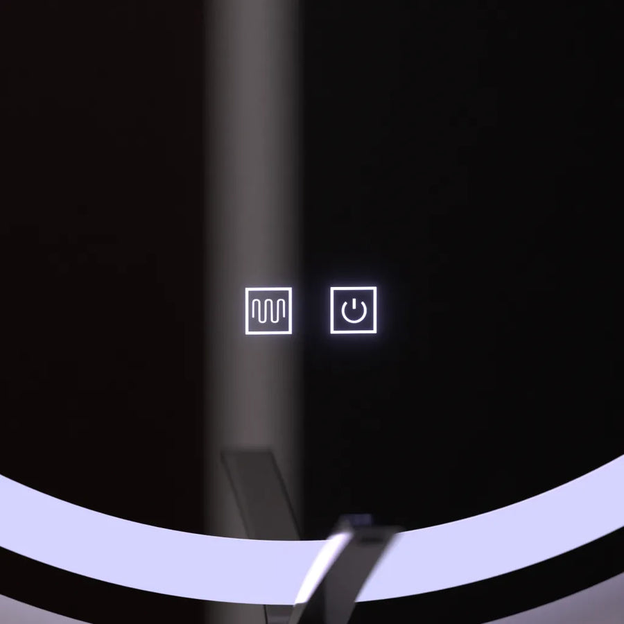 LED Round Mirror 60cm, Luxor Touch, Demister System, Dimmable