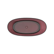 Freestanding bathtub, Oval, Burgundy Red, Resin, 170x78x67cm