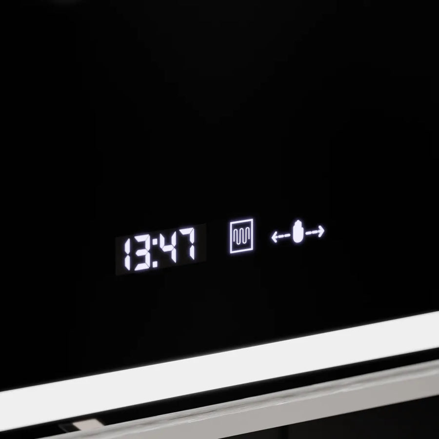 Rectangular LED mirror, 120x80cm, Verite Imperial Silver Motion Glow Marcello, Demister System, Clock & Thermometer, Dimmable