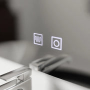 Rectangular LED mirror, 80x60cm, Piano Touch, Demister System, Dimmable