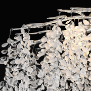 Crystal Chandelier CC8080/D800CH, 9x E14, Diameter 49cm, Chrome