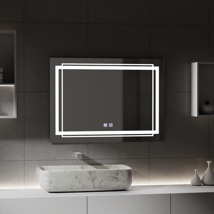 Mirror LED rectangular 50x70cm Touch Koven Disabling System