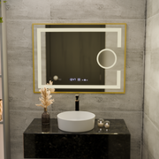 Mirror LED rectangular 50x70cm ECLAT MOTIONGLOW MARCELLO DISPUTS & TERMETER LUBA COSMETICA DIMABIL