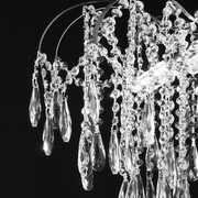 Crystal Chandelier CC9324/5CH, 5x E14, Diameter 49cm, Chrome