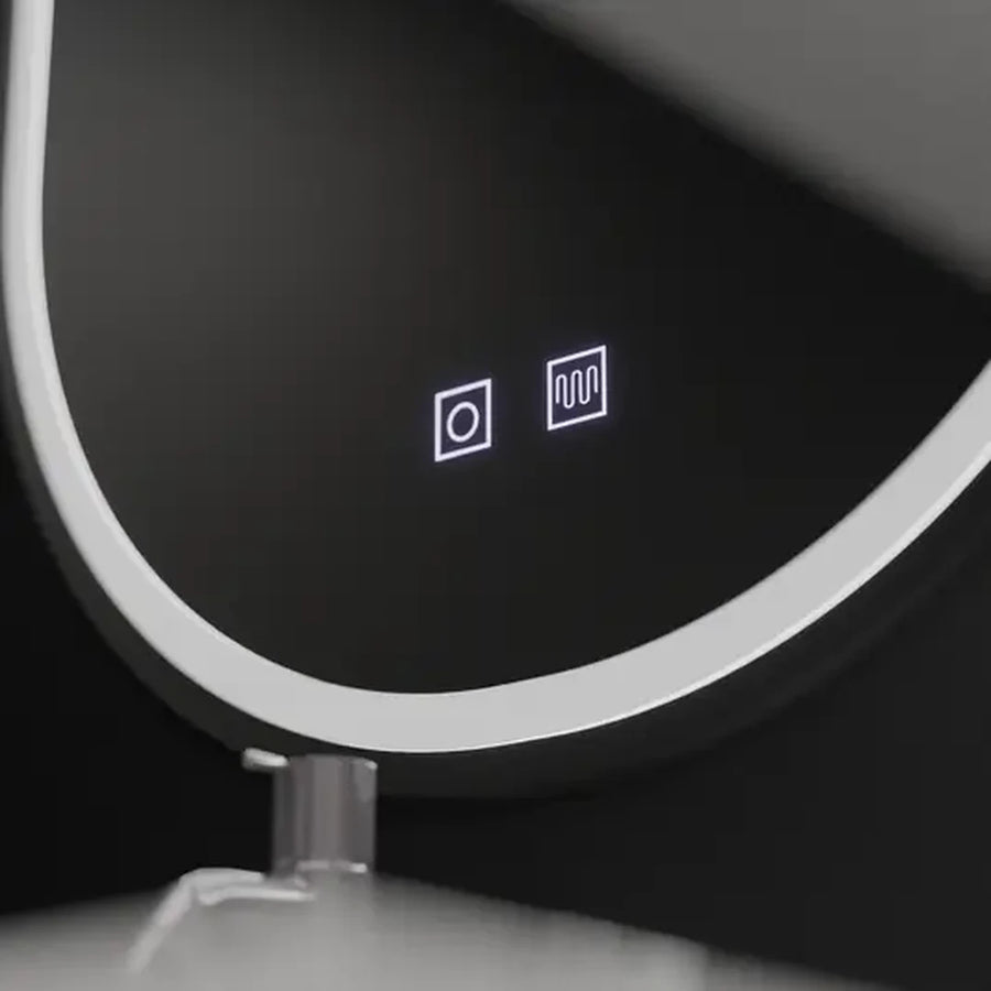 Oval LED mirror, 60x80cm, Velara Touch, Demister System, Dimmable